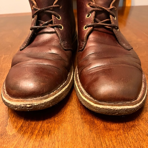 Clarks Originals Men’s Desert Boot Wine/Brown Sz 8 - Picture 4 of 13
